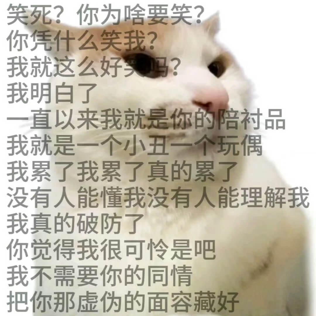 笑死？你为啥要笑？你凭什么笑我？我就这么好美吗？我明白了一直