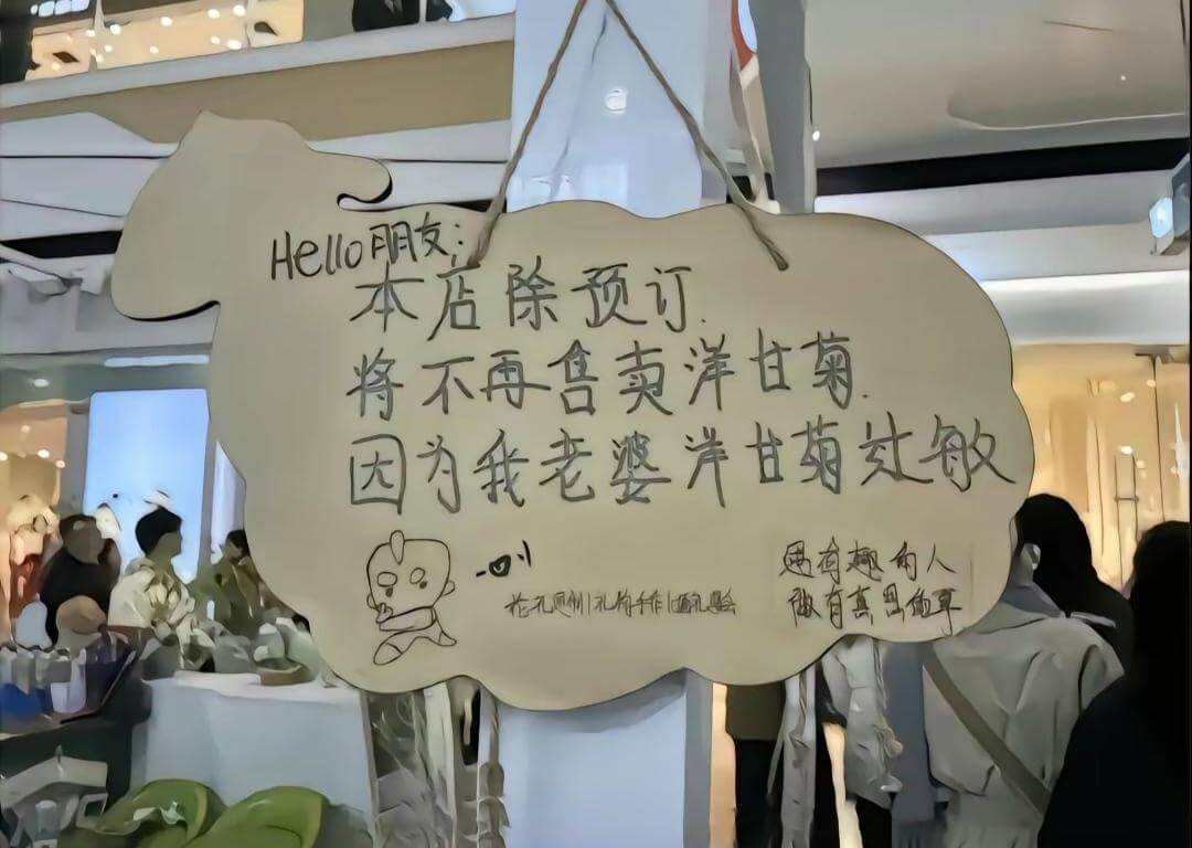 Hello明友本店徐预订将不再售卖洋甘菊因为我老婆洋廿苑处敏