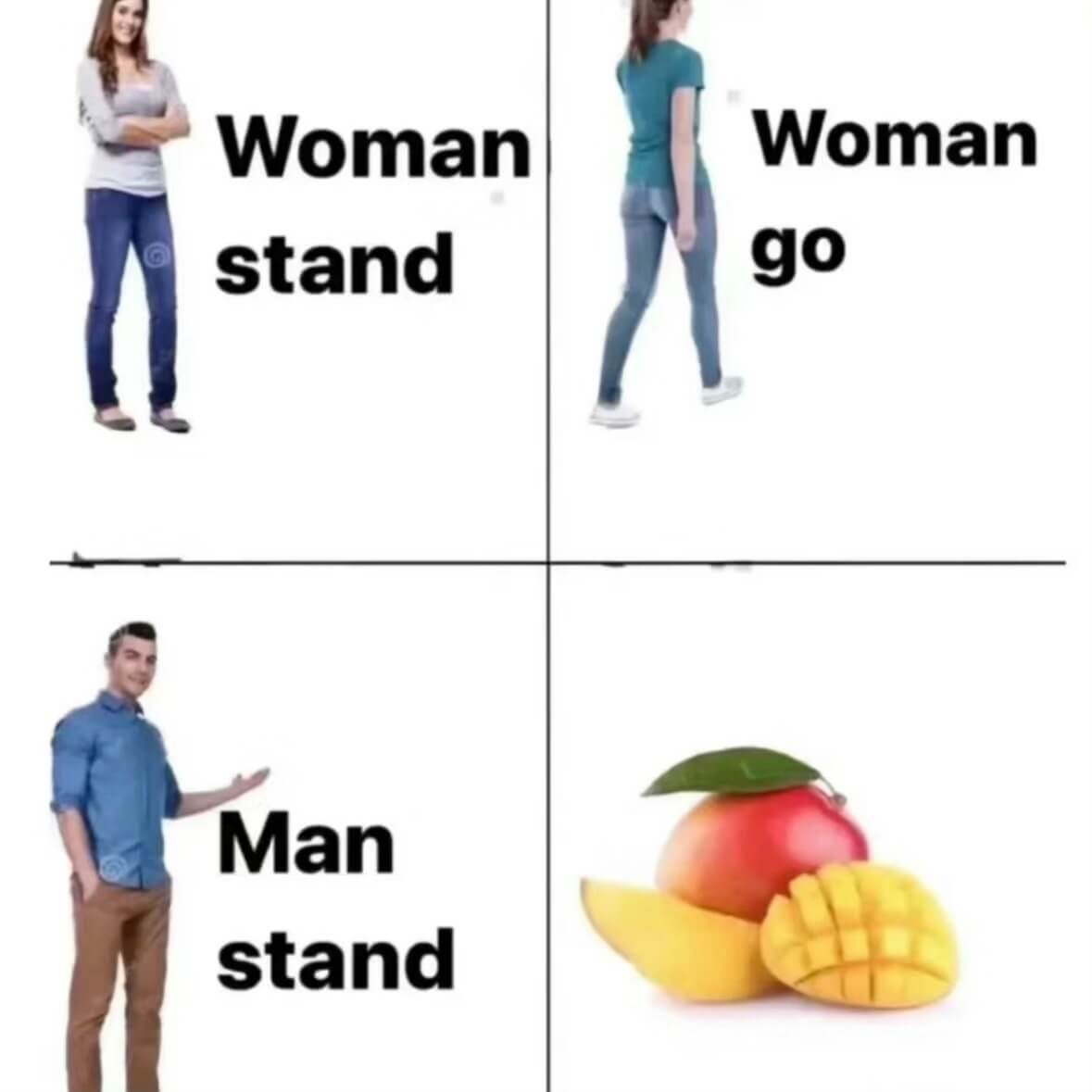 WomanWomangostandManstand