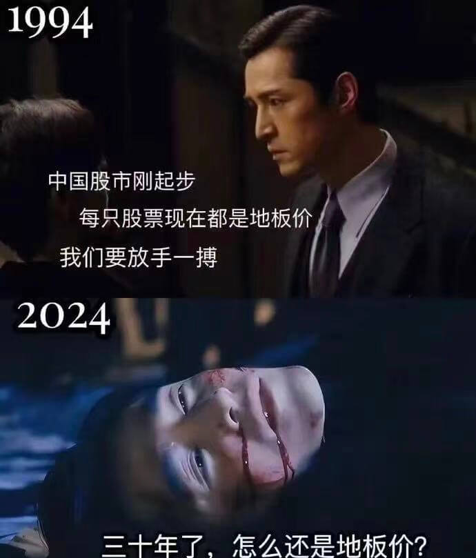 1994中国股市刚起步每只股票现在都是地板价我们要放手一搏2