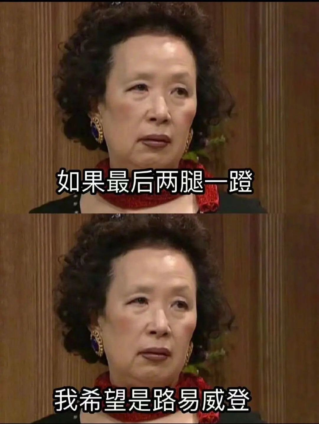 如果最后两腿一一我希望是路易威登