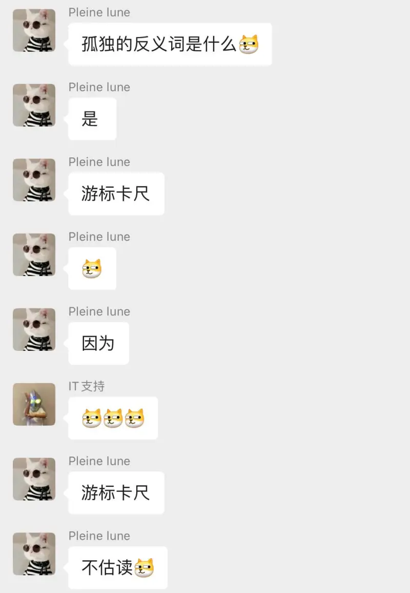 Pleinelune孤独的反义词是什么Pleinelune是