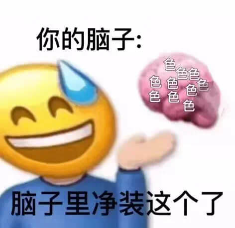 你的脑子：色色色色色脑子里净装这个了