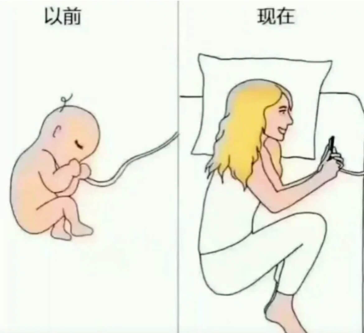 以前现在