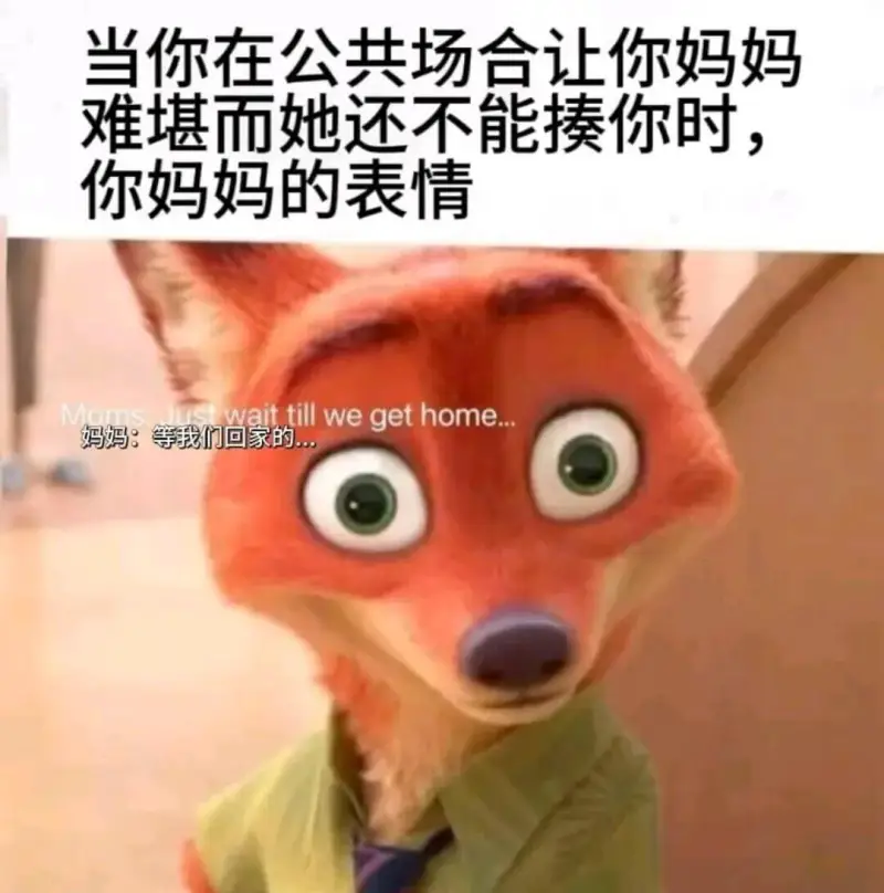 当你在公共场合让你妈妈难堪，而她还不能揍你时，你妈妈的表情妈