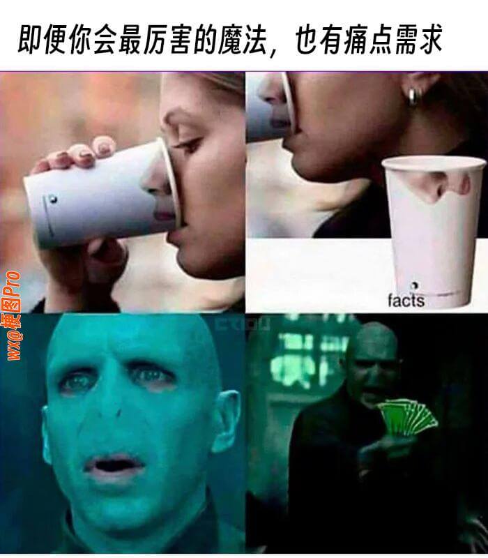 即便你会最厉害的魔法，也有痛点需求。Facts:wx@