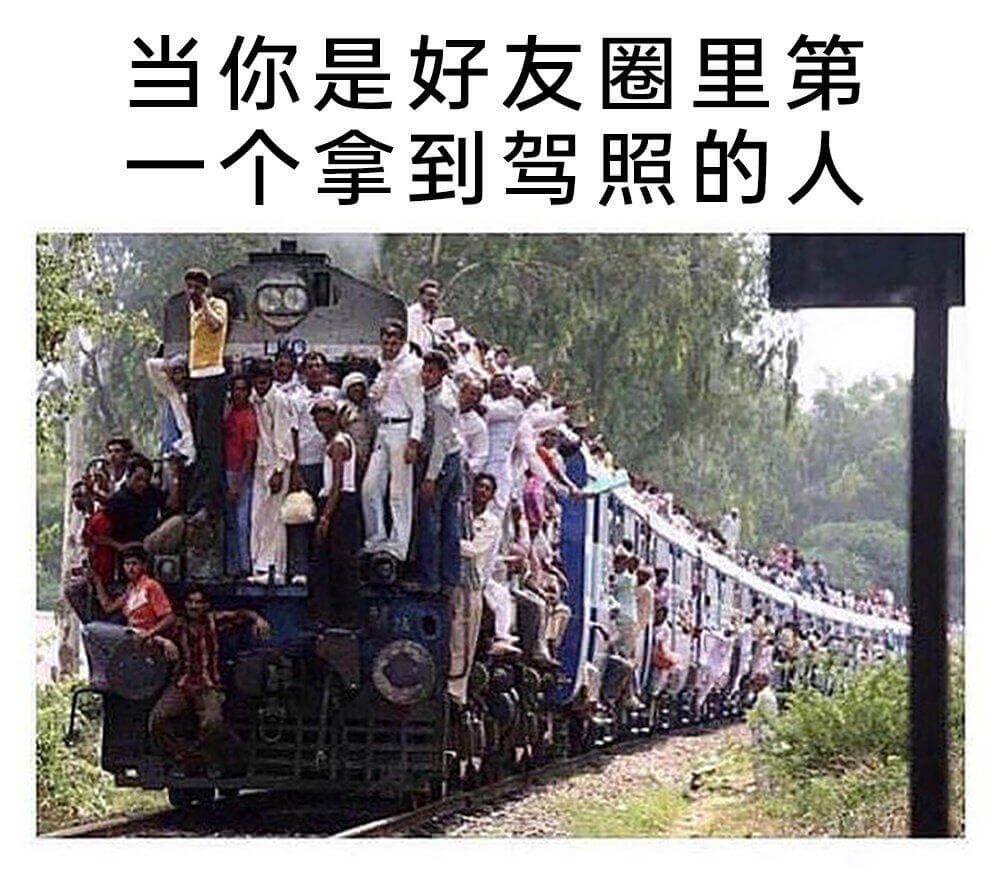 当你是好友圈里第一个拿到驾照的人