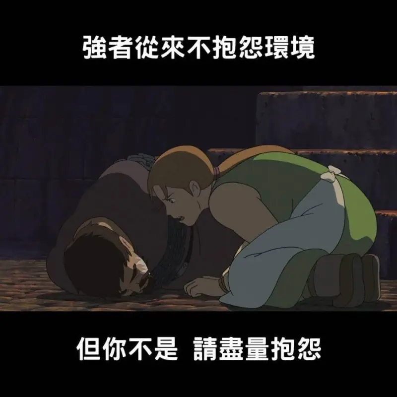 強者從來不抱怨環境。但你不是，請盡量不要抱怨。