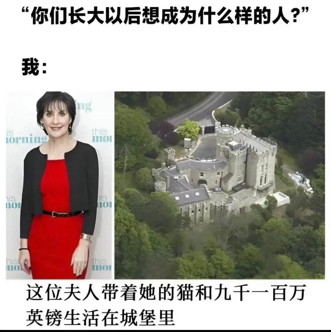 你们长大以后想成为什么样的人？”我：thismorningI