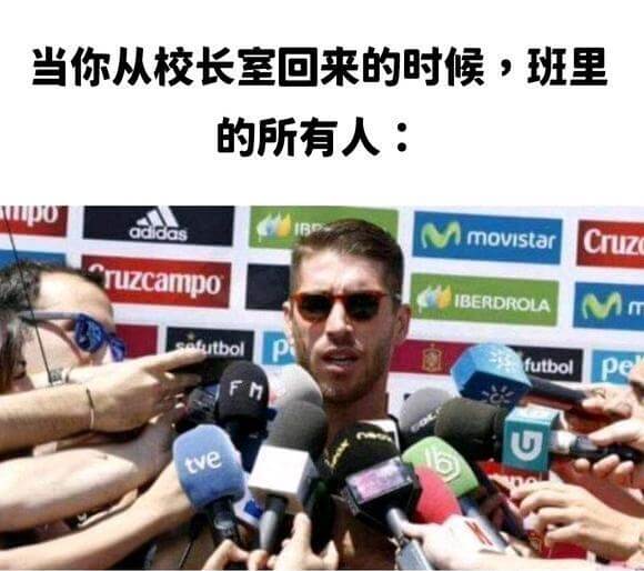 当你从校长室回来的时候，班里的所有人：poadidasmov