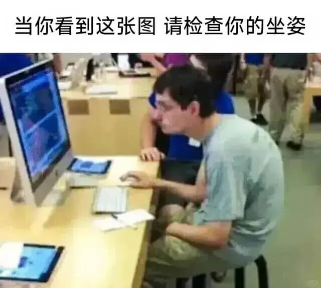 当你看到这张图请检查你的坐姿