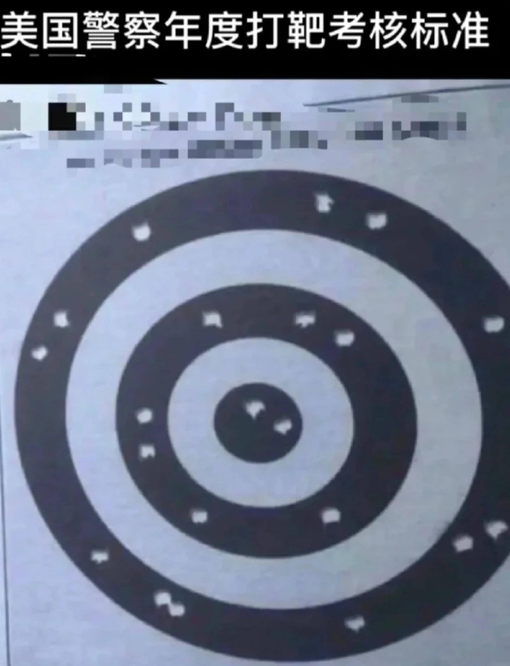 美国警察年度打靶考核标准