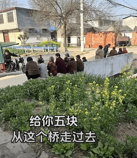 给你五块，从这个桥走过去