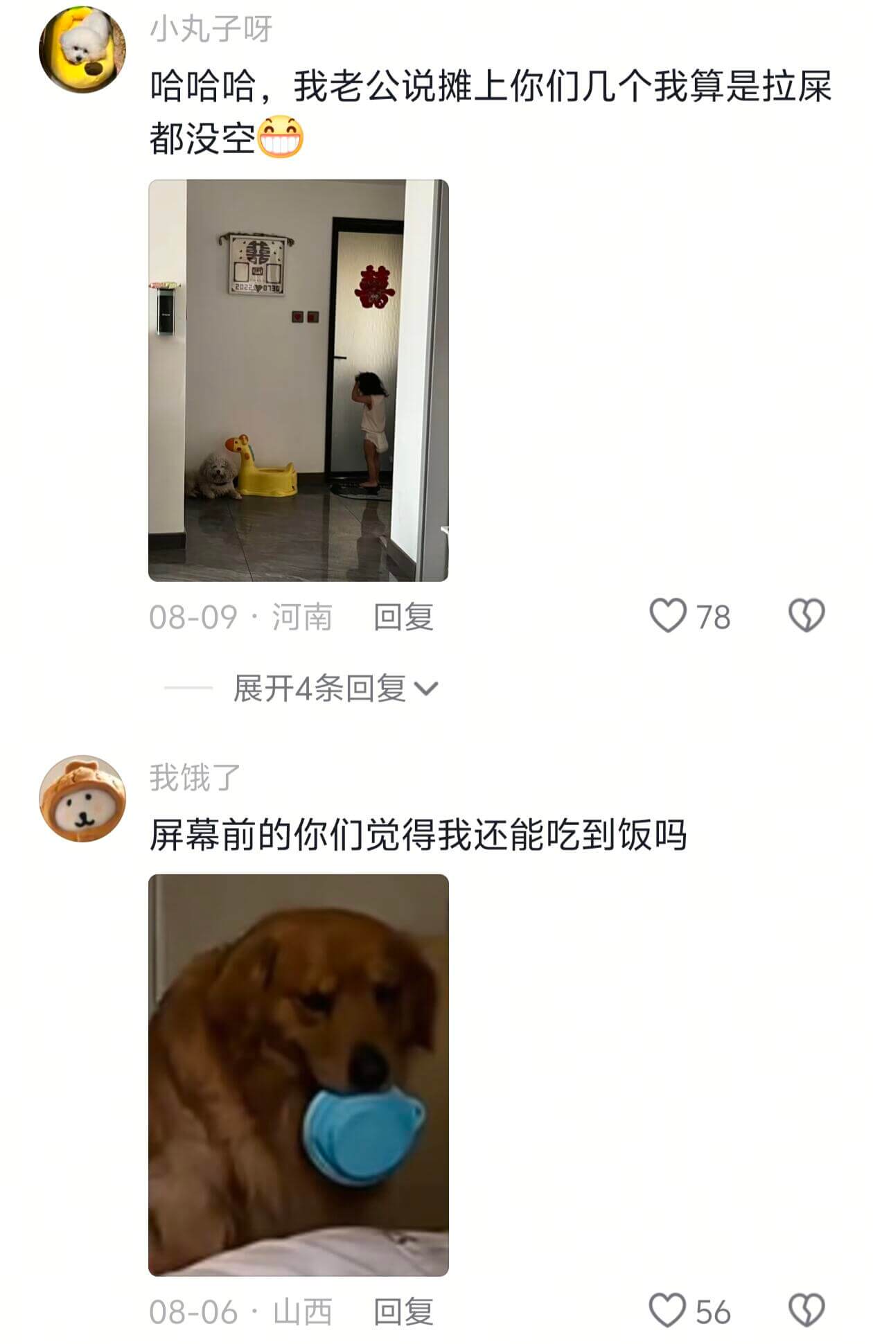 小丸子呀哈哈哈,我老公说摊上你们几个我算是拉屎都没空0780