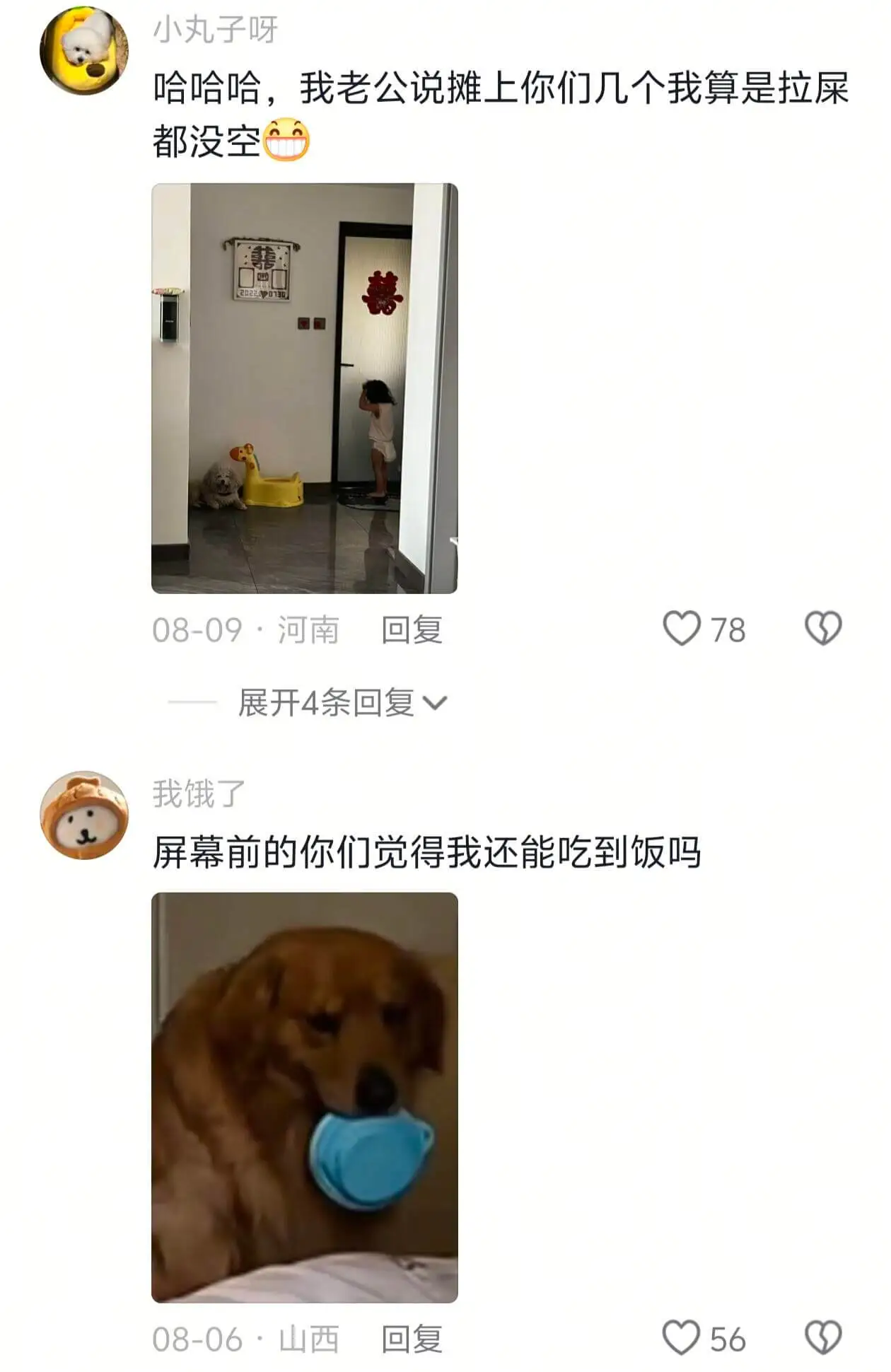 小丸子呀哈哈哈,我老公说摊上你们几个我算是拉屎都没空0780