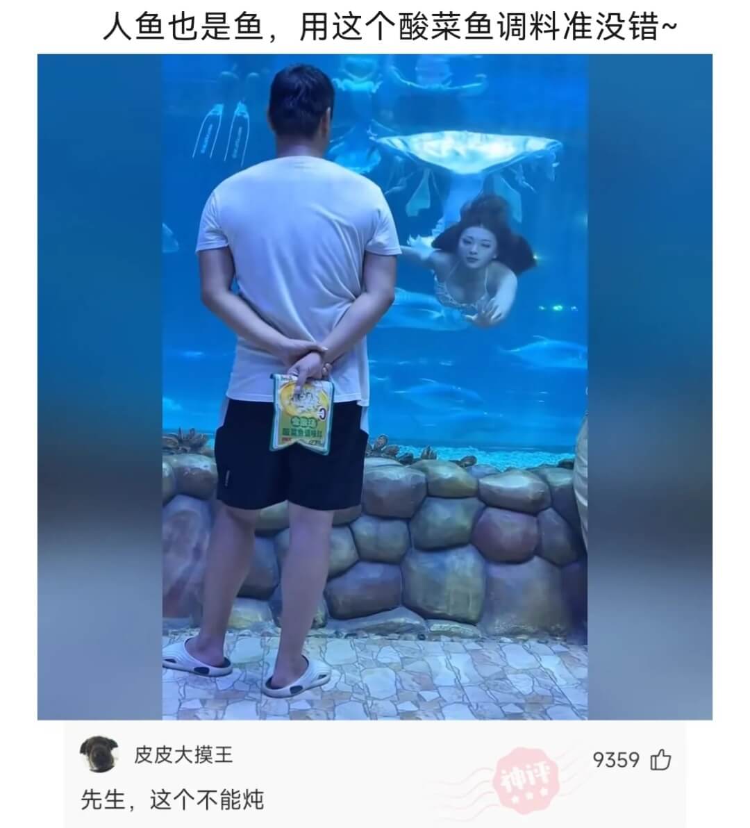 人鱼也是鱼，用这个酸菜鱼调料准没错~皮皮大摸王9359神评先