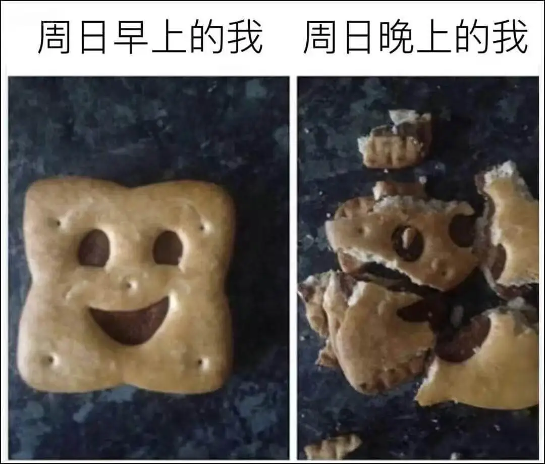 周日早上的我周日晚上的我