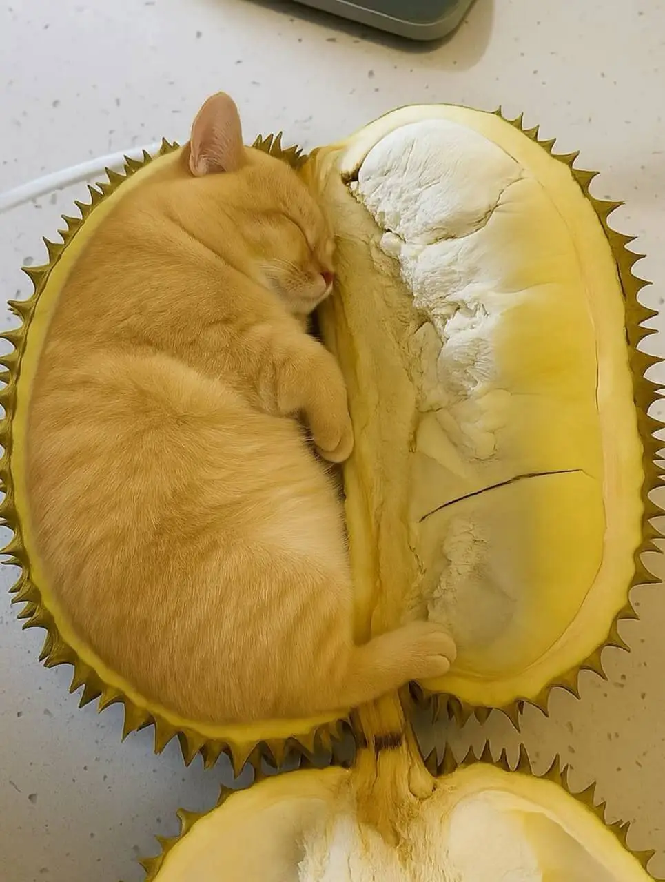 我这个才是最正宗猫山王榴莲！喵星人