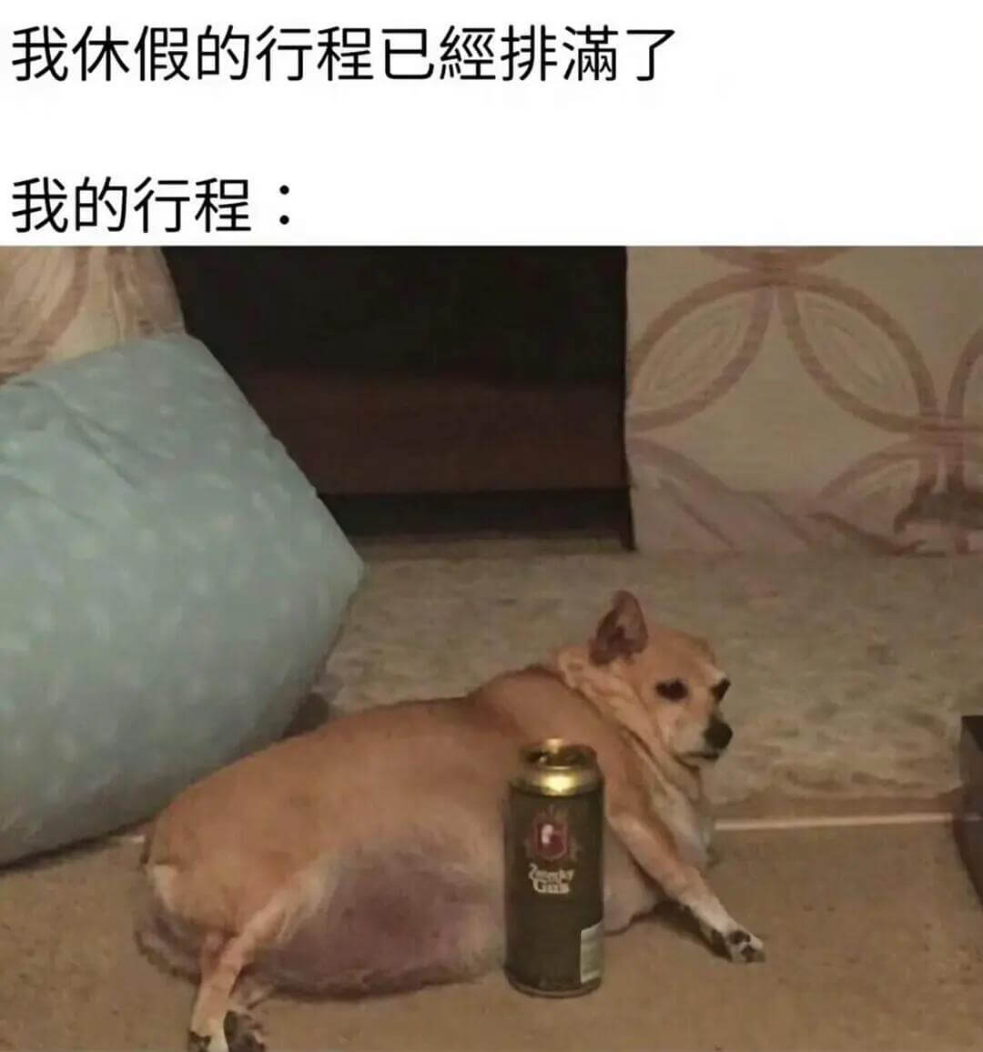 我休假的行程已經排满了我的行程：