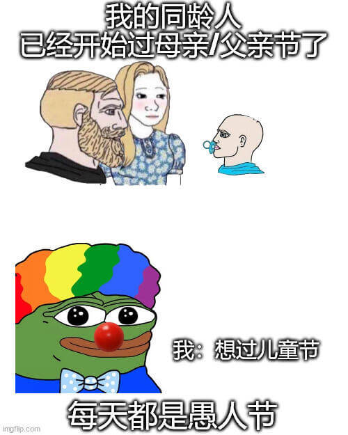 我的同龄人已经开始过母亲节/父亲节了我：想过儿童节每天都是愚