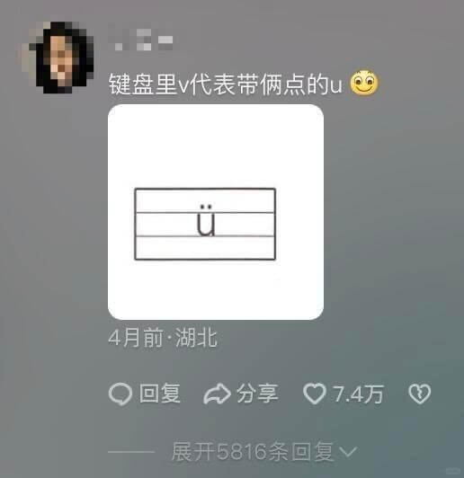 键盘里v代表带俩点的u4月前·湖北复.4万