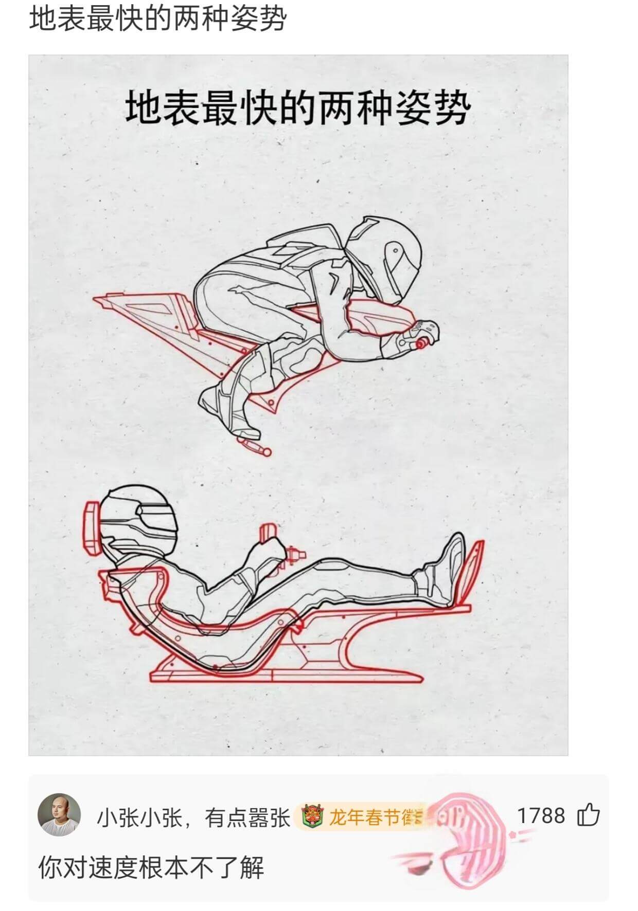 地表最快的两种姿势地表最快的两种姿势小张小张，有点嚣张龙年春