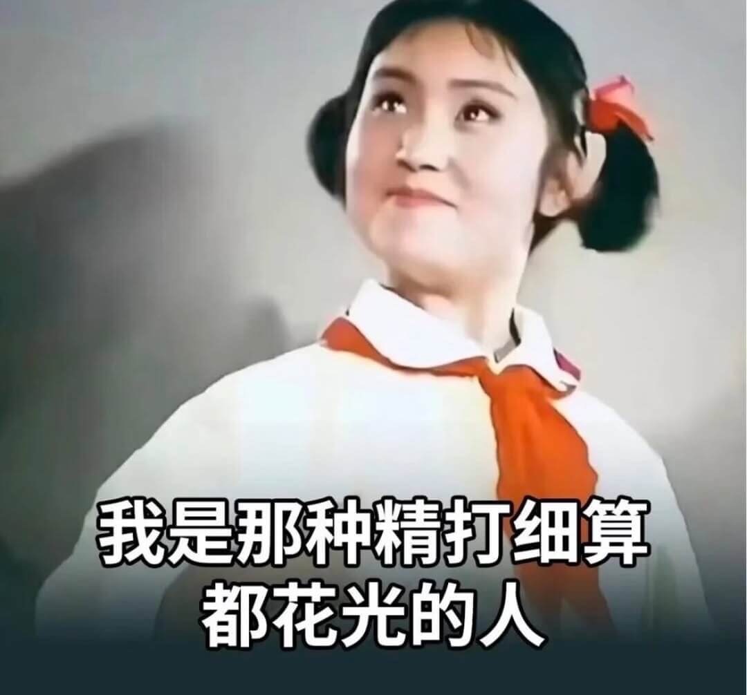 我是那种精打细算都花光的人