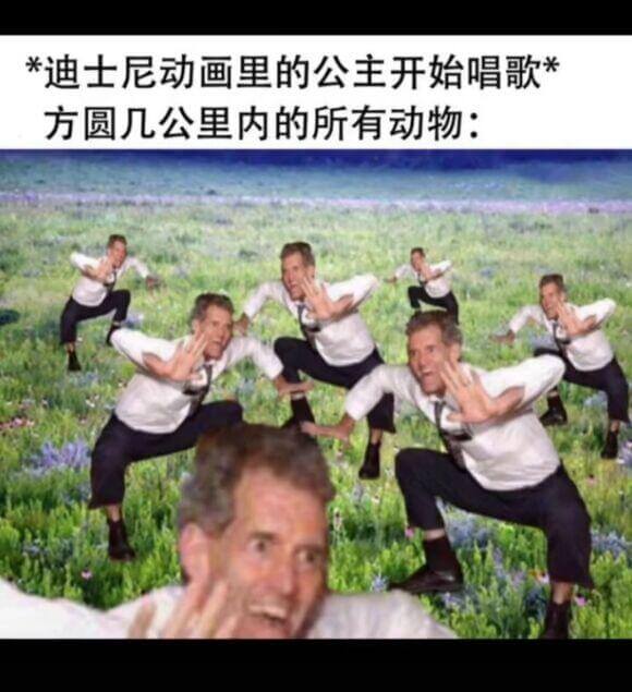 *迪士尼动画里的公主开始唱歌*方圆几公里内的所有动物：