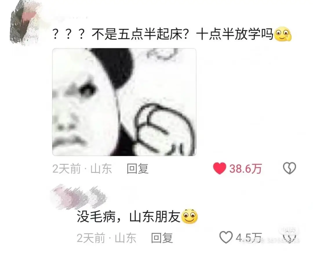 ???不是五点半起床?十点半放学吗2天前·山东回复38.没毛