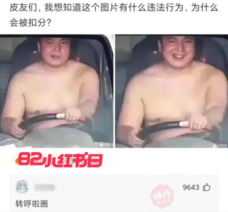 皮友们，我想知道这个图片有什么违法行为，为什么会被扣分？82