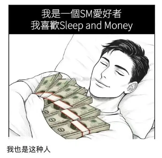 我是一个SM爱好者，我喜欢SleepandMoney，我也是