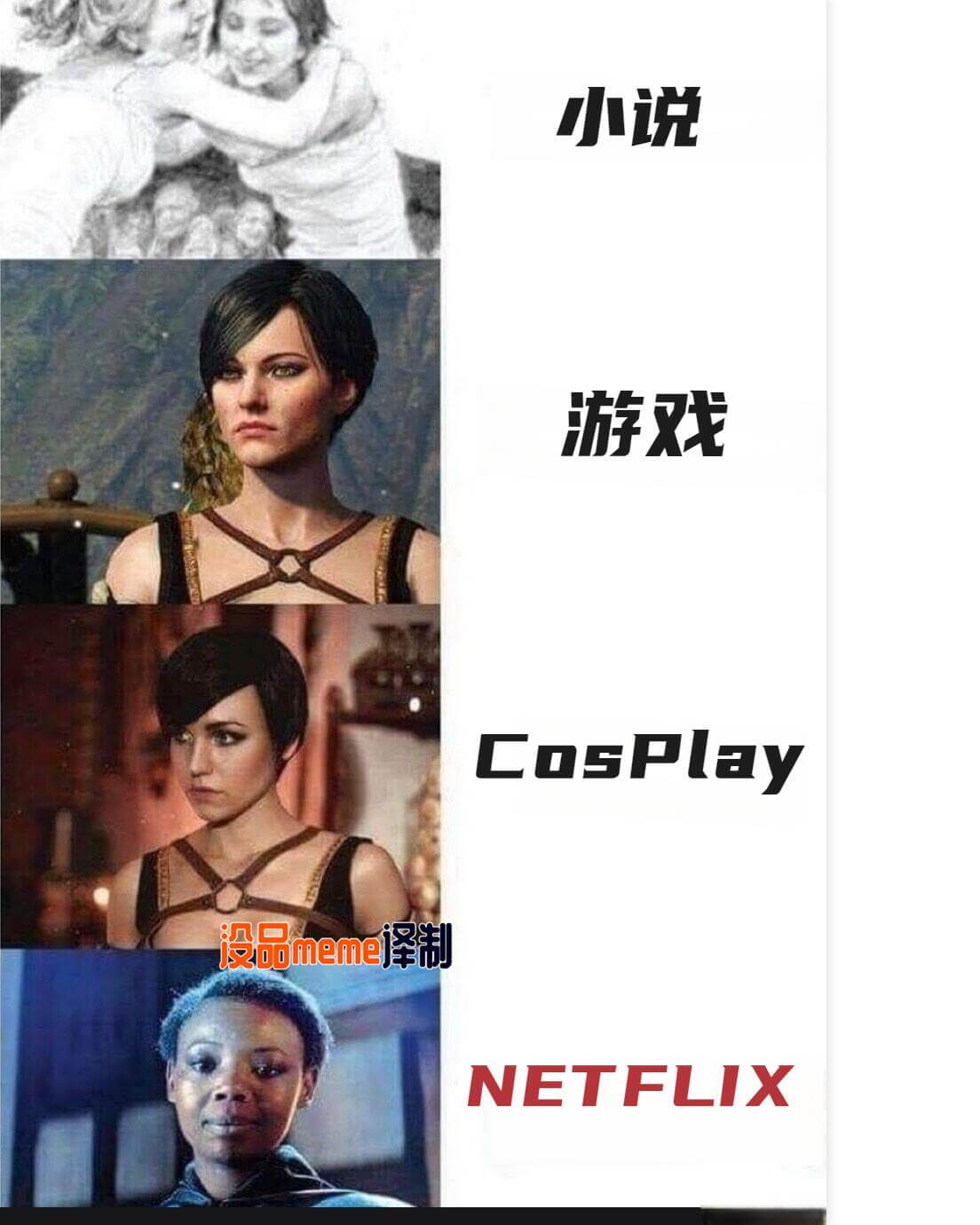 小说游戏CosPlay设计品meme译制NETFLIX