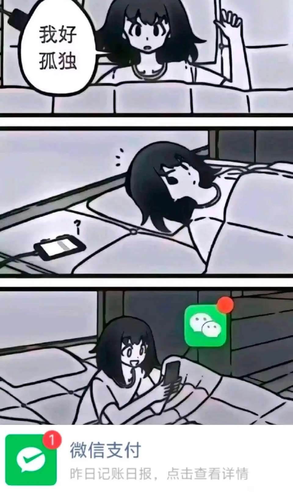 我好孤独微信支付昨日记账日报，点击查看详情