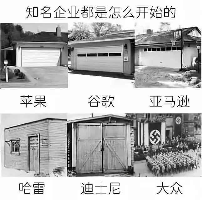 知名企业都是怎么开始的苹果谷歌亚马逊哈雷迪士尼大众