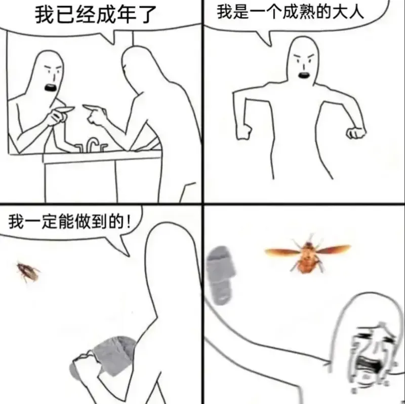 我是一个成熟的大人，已经成年了，一定能做到的！