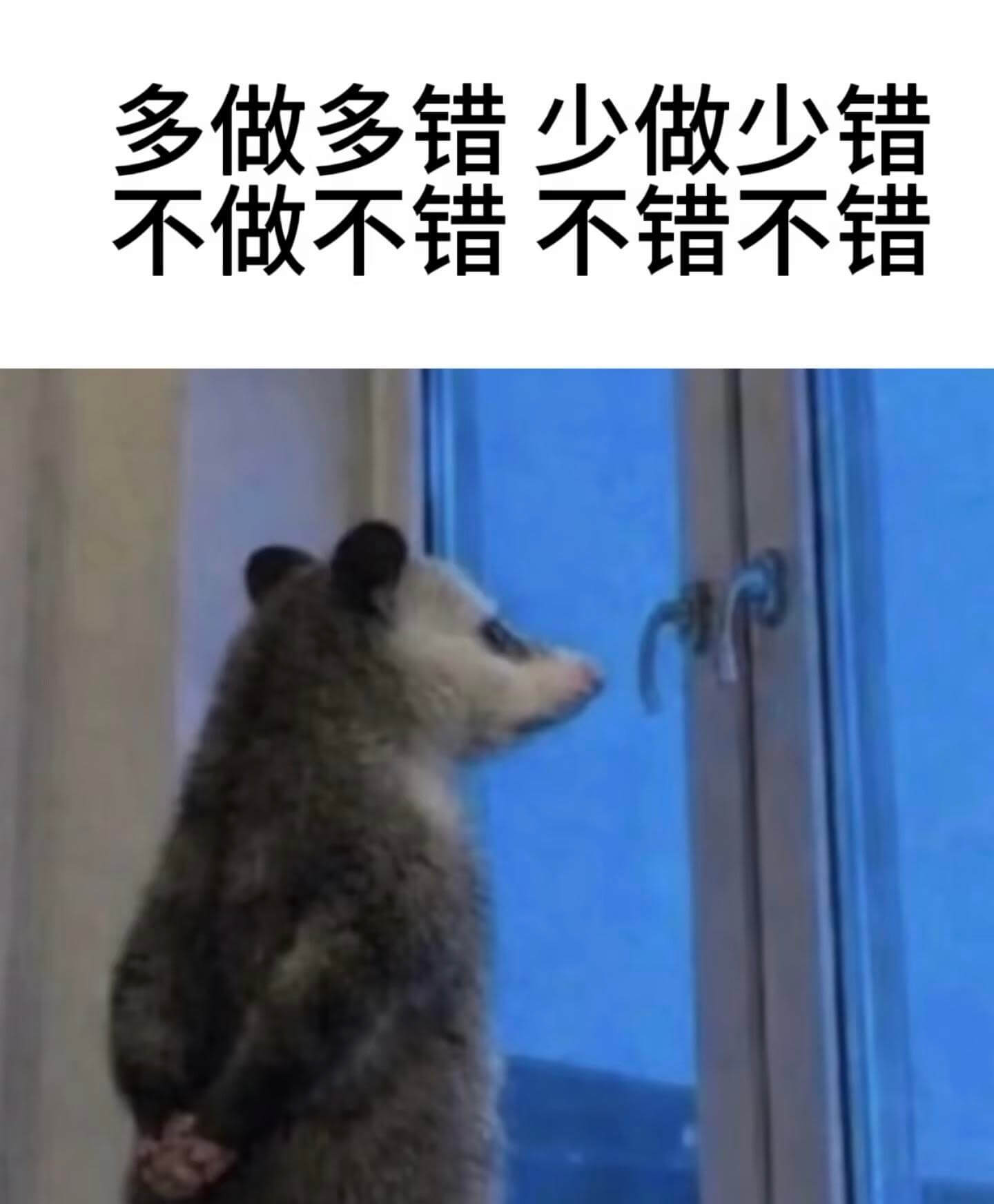 多做多错少做少错不做不错