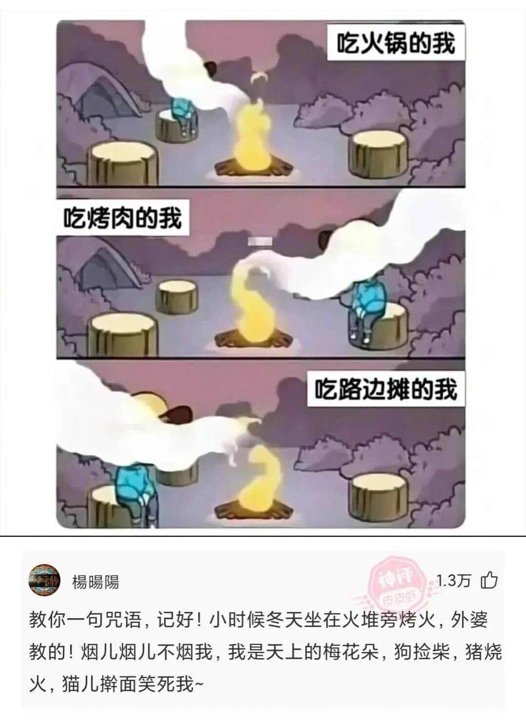 吃火锅的我吃烤肉的我吃路边摊的我神评1.3万楊暘陽皮皮虾教你