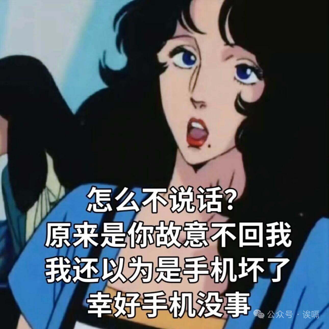 怎么不说话?原来是你故意不回我,我还以为是手机坏了。幸好手机