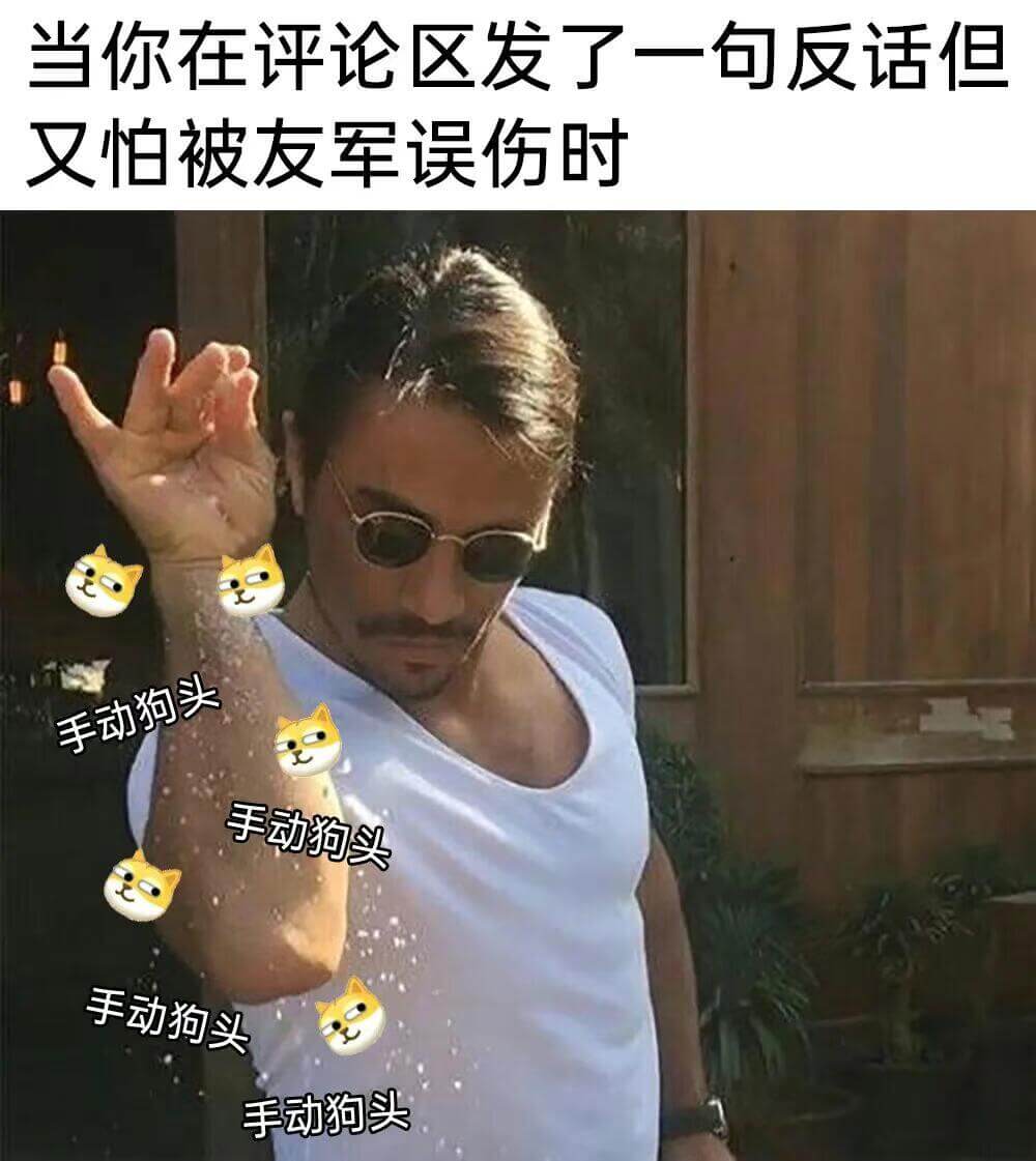 当你在评论区发了一句反话但又怕被友军误伤时手动狗头手动狗头手