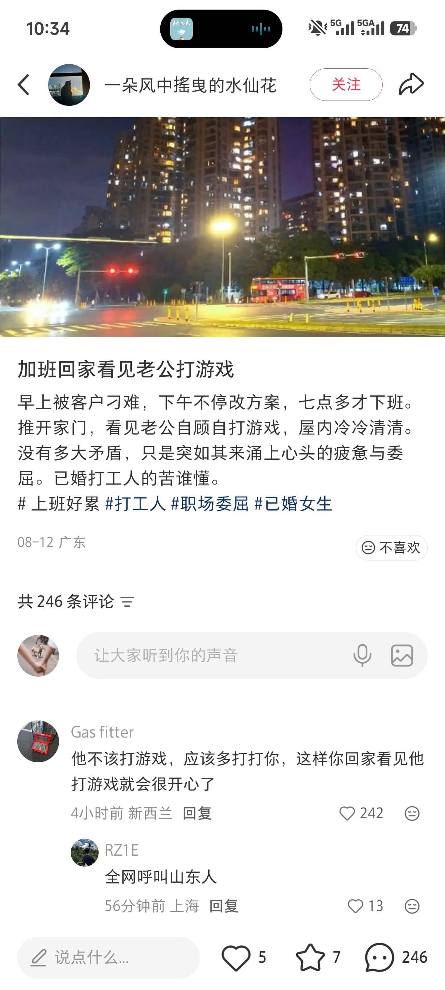 10:34V5G115GA1174一朵风中摇曳的水仙花关注加