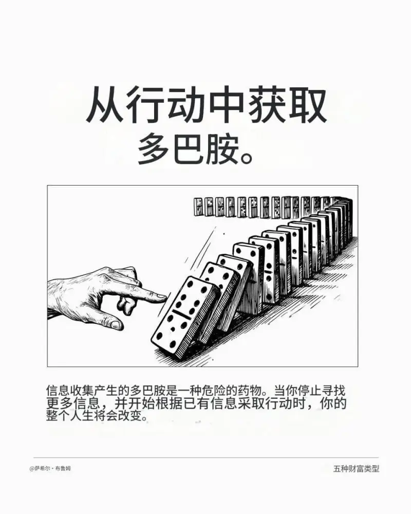 从行动中获取多巴胺。信息收集产生的多巴胺是一种危险的药物。当