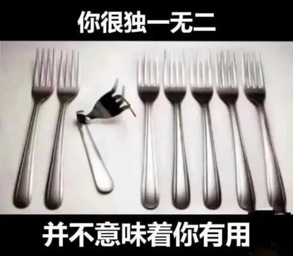 你很独一无二，并不意味着看你有用。