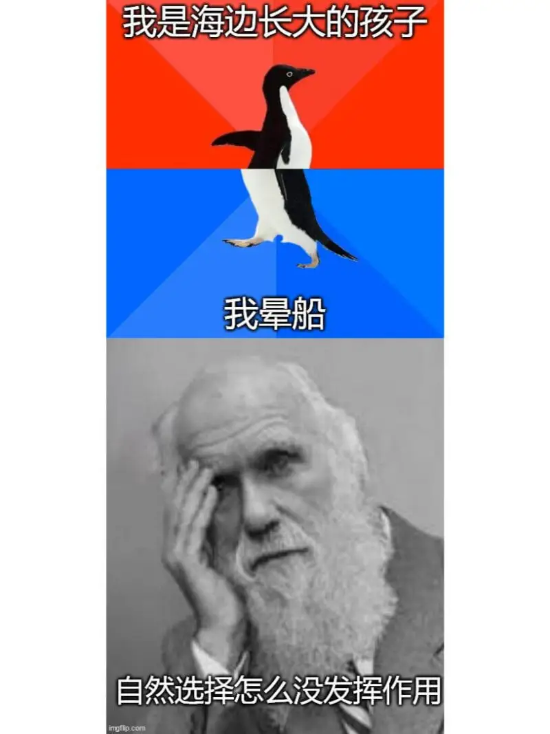 我是海边长大的孩子，我晕船，自然选择怎么没发挥作用？ingf