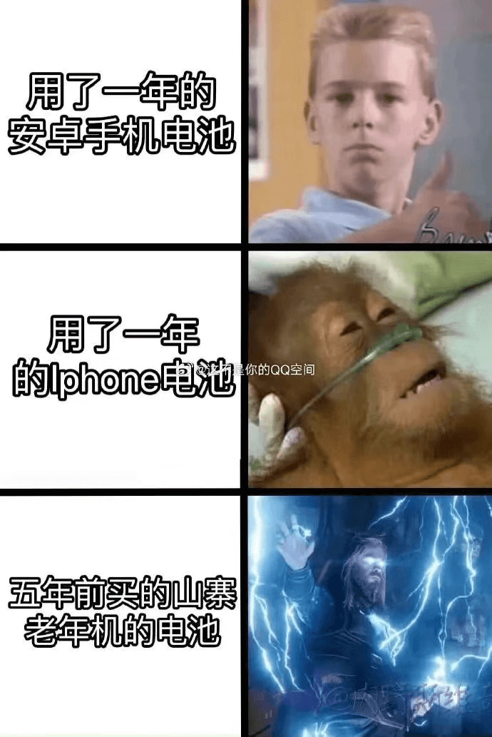 用了一年的安卓手机电池用了一年的phone电池你的QQ空间五