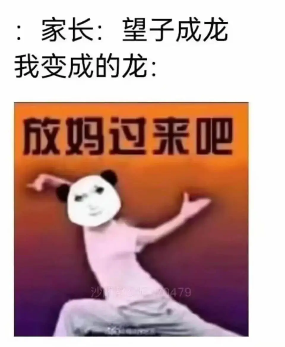 家长：望子成龙我变成的龙：放妈过来吧020479