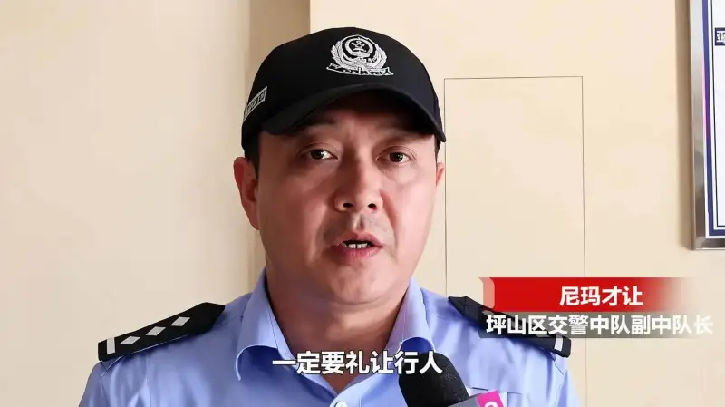 尼玛才让坪山区交警中队副中队长一定要礼让行人
