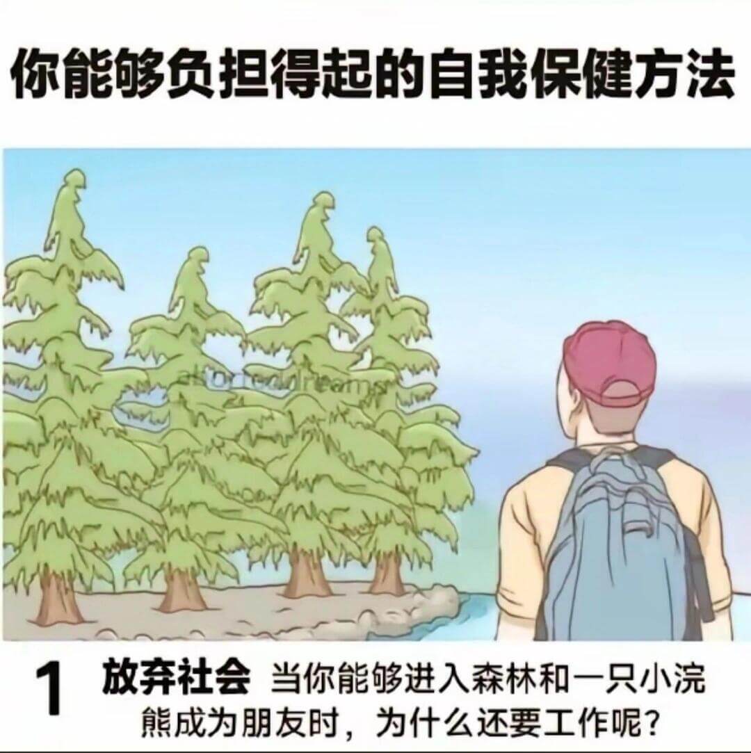 你能够负担得起的自我保健方法1.放弃社会当你能够进入森林和一