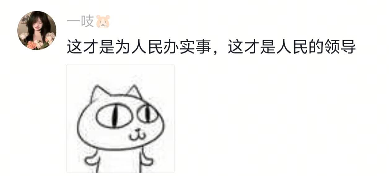 一岐这才是为人民办实事，这才是人民的领导