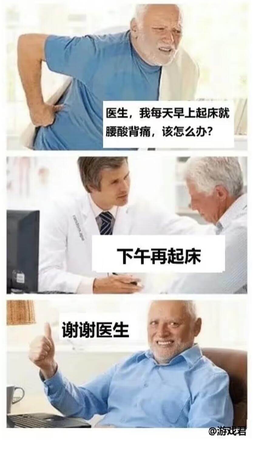 医生，我每天早上起床就腰酸背痛，该怎么办？下午再起床谢谢医生