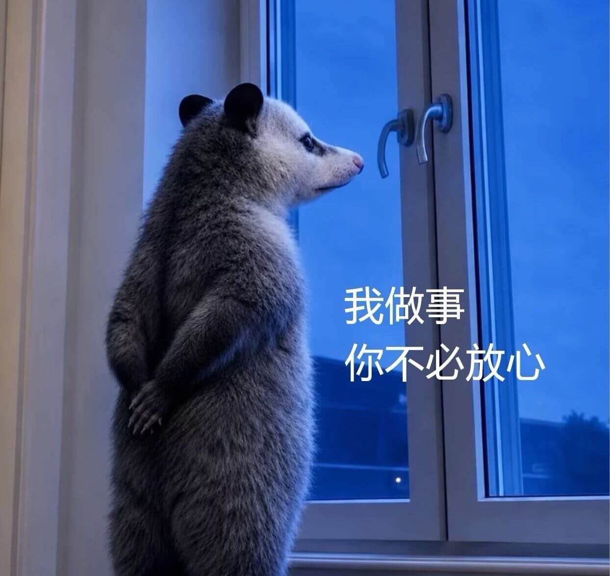 我做事，你不必放心。